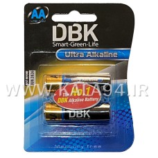 باطری الترا آلکالاین DBK قلم / پک کارتی 2 تایی / AA / 1.5V